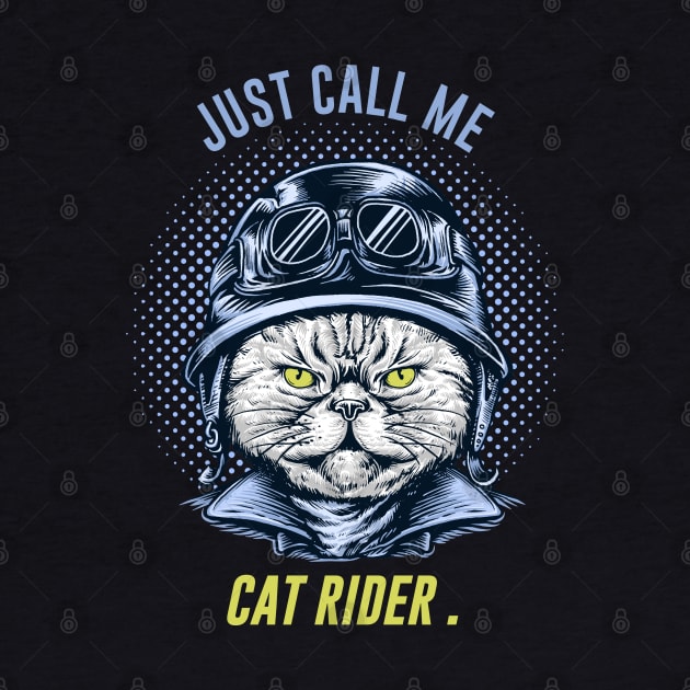 MOTORCYCLE BIKE RIDER - Cat RIDER by Pannolinno